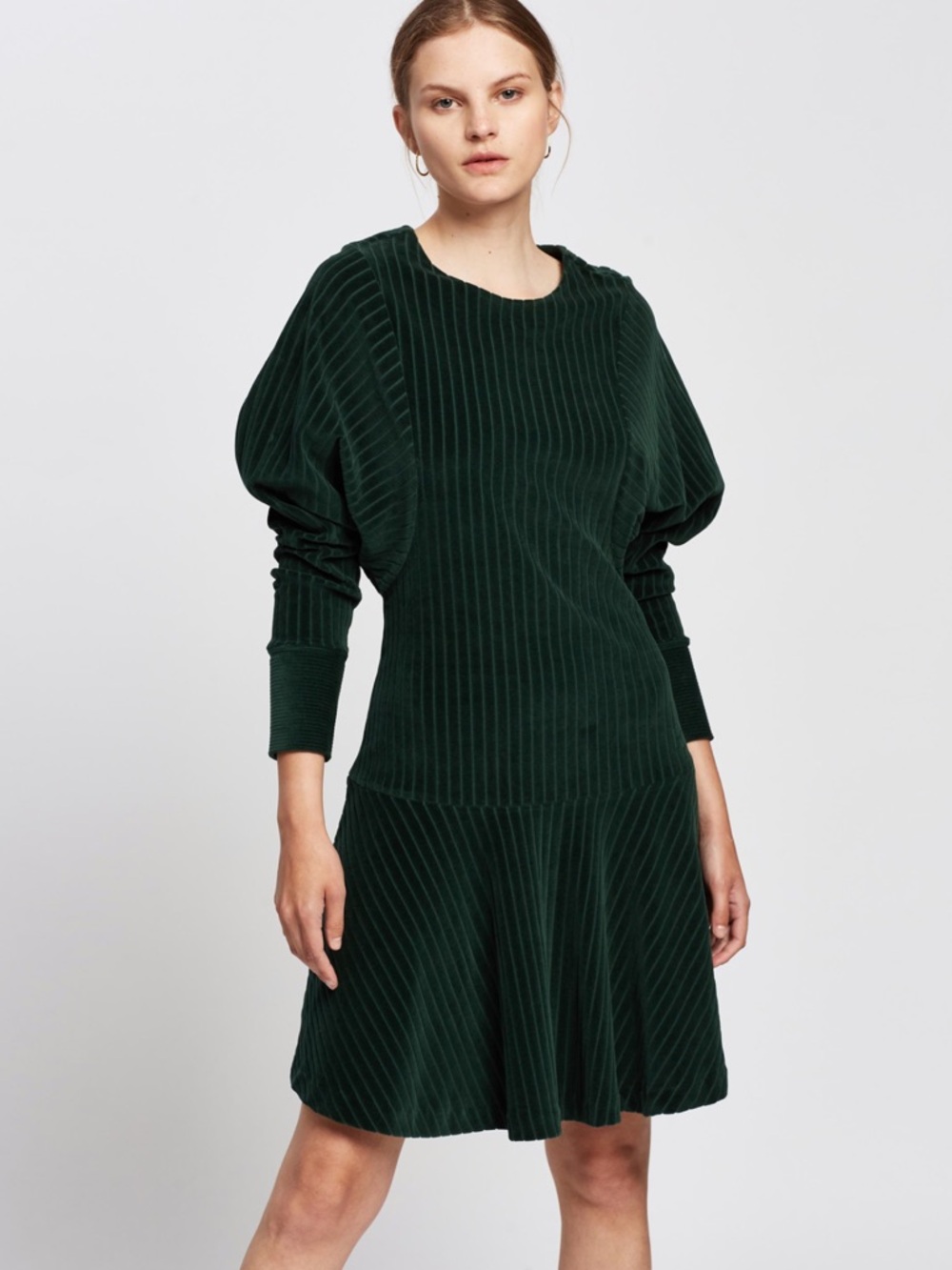 Kenzo Corduroy Long Sleeve Mini Dress Size XS